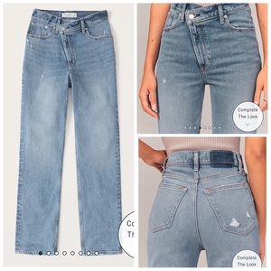 Abercrombie 90s Straight Ultra High Rise Denim